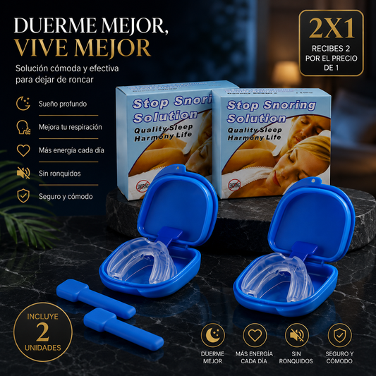 2X1 Protectores Bucal Moldeable para Reducir Ronquidos y Proteger contra el Bruxismo