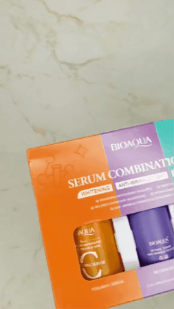 Bioaqua X3 Sérums que iluminan, rejuvenecen e hidratan la piel.