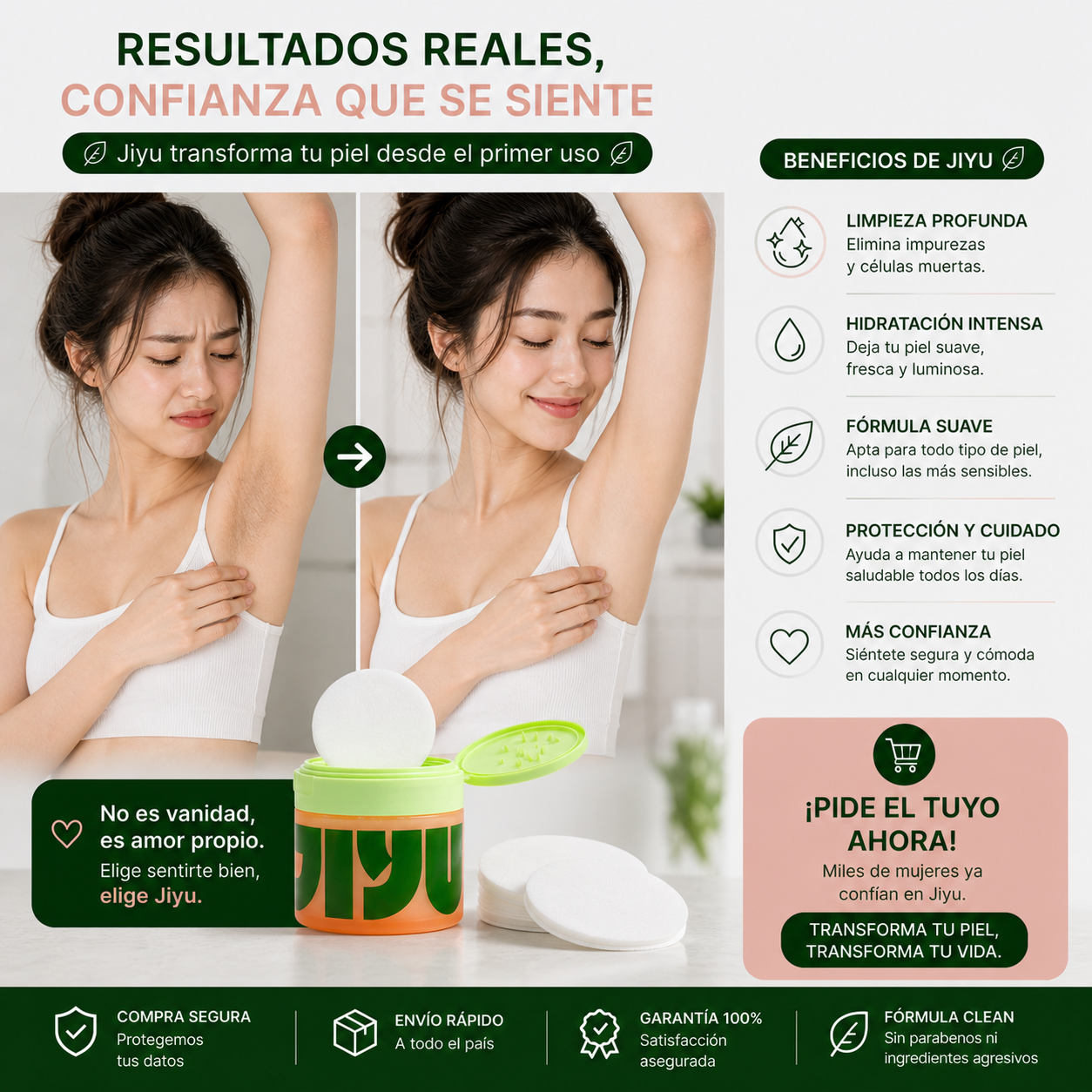 Almohadillas coreanas de caracol que hidratan, reafirman y dejan un glow radiante al instante