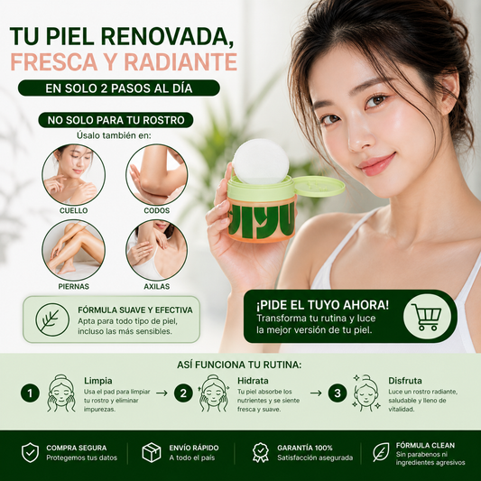 Almohadillas coreanas de caracol que hidratan, reafirman y dejan un glow radiante al instante