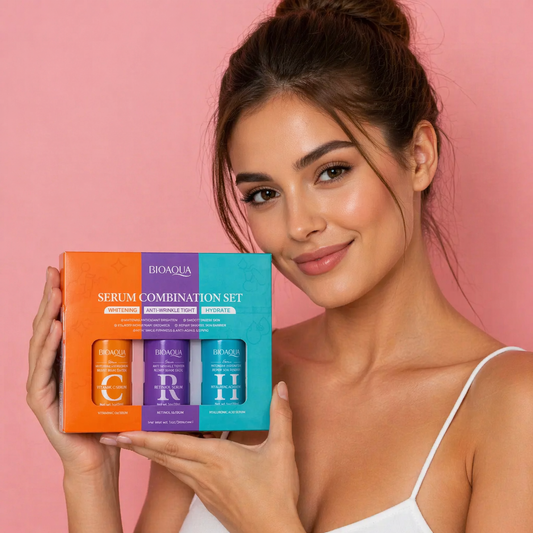 Bioaqua X3 Sérums que iluminan, rejuvenecen e hidratan la piel.